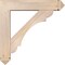 Ekena Millwork Olympic Arts and Crafts Smooth Bracket w/ Offset Brace, Douglas Fir, 7 1/2"W x 36"D x 36"H BKT0806X36X36OLY03SDF - alternate 3